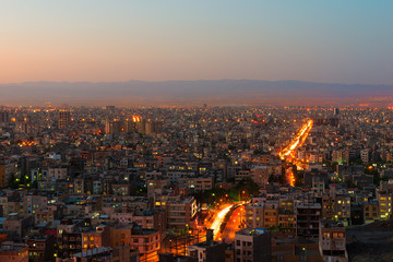 Light way, Mashhad, Iran