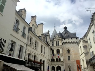 Loches case antiche - Indre val di Loire, Francia