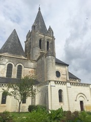 Fototapeta na wymiar La cattedrale di Loches - Indre val di Loire, Francia 