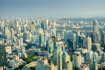 Fototapeta na wymiar Cityscape of bangkok city