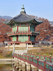 Pagoda in Gyeongbokgung Palace in Seoul, Korea
