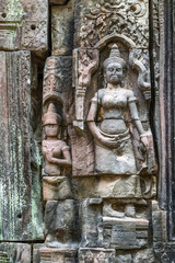 monument Apsaras decoration, Cambodia