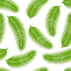 Palm leaves seamless
