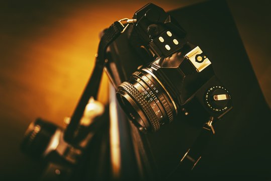 Aged Analog Film Cameras
