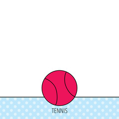 Tennis icon. Sport ball sign.