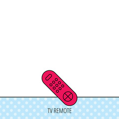 Remote control icon. TV  channels sign.