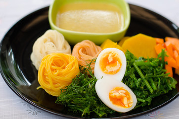 Fermented Rice Flour Noodles /kanom jeen