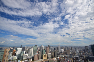 Fototapeta premium 大阪梅田からの展望