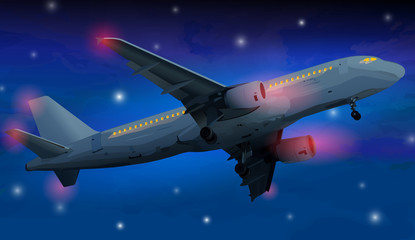 Modern airplane