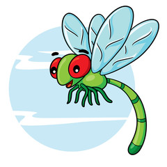 Dragonfly Cartoon
Illustration of cute cartoon dragonfly