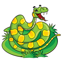 Snake Cartoon
Illustration of cute cartoon snake.