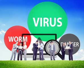 Virus Internet Security Phishing Spam Concept