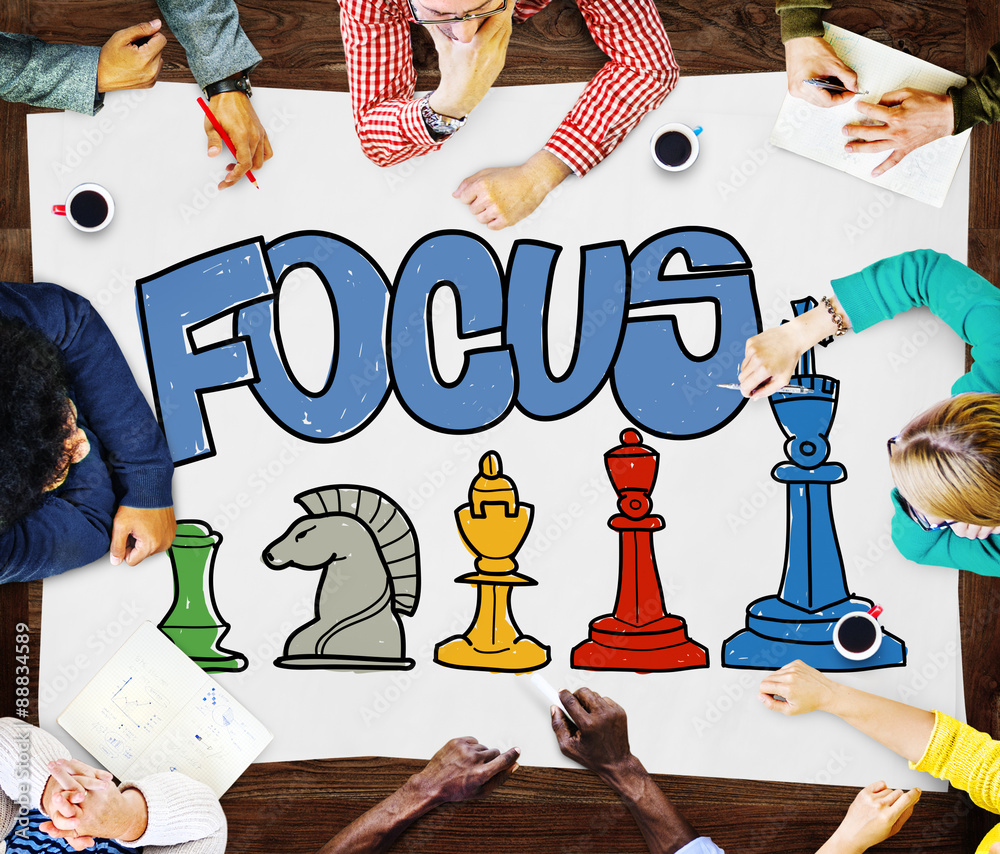 Wall mural Focus Focal Concentration Attention Concept