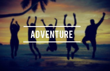 Fototapeta premium Adventure Journey Cheerful Holiday Happiness Concept