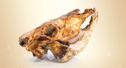Veal skull