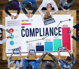 Compliance Procedure Regulations Risk Strategy Concept