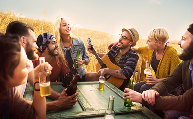 Diverse People Friends Hanging Out Happiness Concept