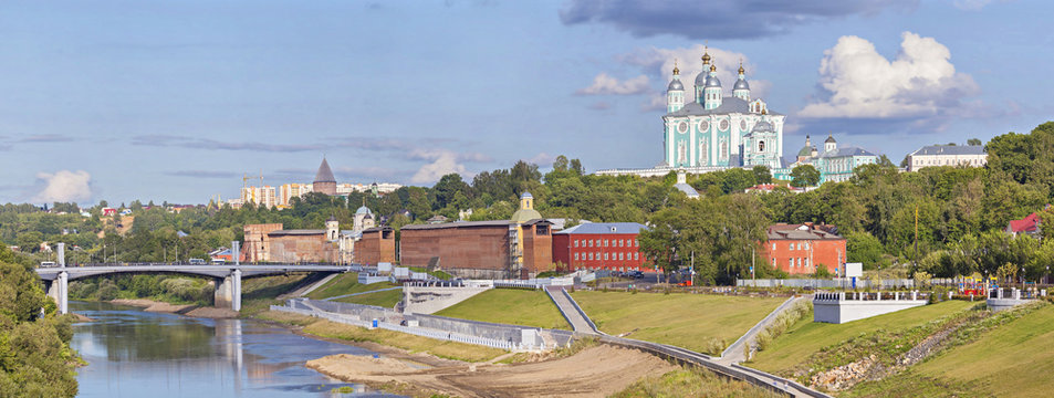 Panarama of Smolensk from Dnepr river