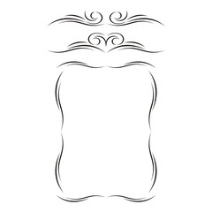 Swirl and Frame vector