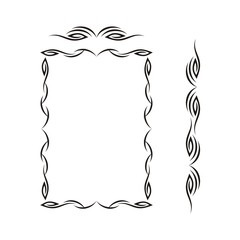 Swirl and Frame vector