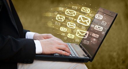 Concept of sending e-mails