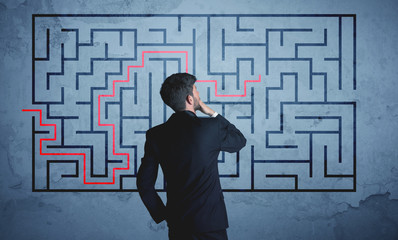 solution of a maze