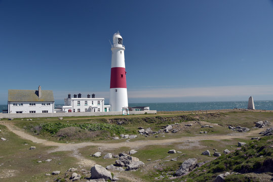 Lighthouse on Portland Bill in Dorset