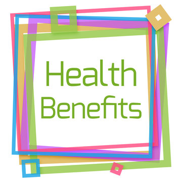 Health Benefits Colorful Frame 