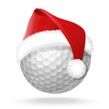 White Golf Balls With Funny Cap Stock Photo - Download Image Now