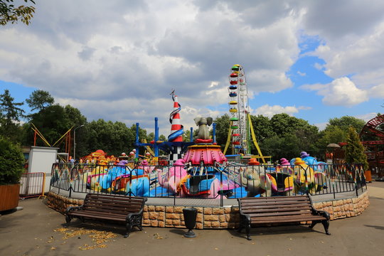 Carousel with elephants