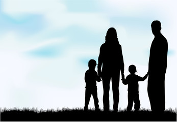 Family silhouettes.