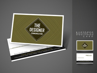 Creative business or visiting card design.