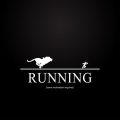 Motivation template to run - lion design