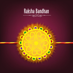 Beautiful rakhi for Raksha Bandhan celebration.