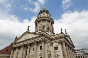 Fototapeta na wymiar the french cathedral at the gendarmenmarkt in berlin germany