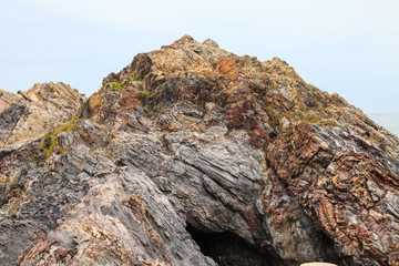 texture of rock with close up position