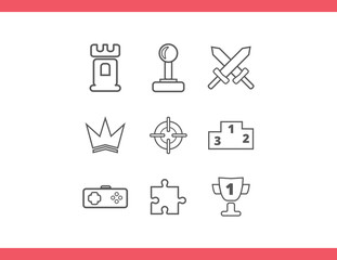 Entertaining Icons Game icons
