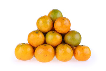 oranges fruit tropical isolated on white background