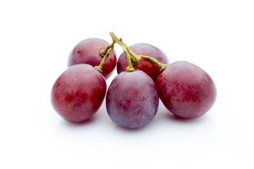 Grape on the white background. Fresh  berry.