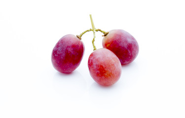 Grape on the white background. Fresh  berry.