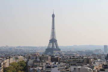 The view from the roof of the diverse architecture of Paris.