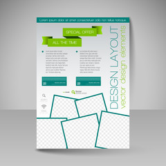 Site layout for design - flyer