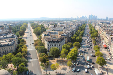 The view from the roof of the diverse architecture of Paris.