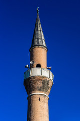 View on minaret of mosque in Istanbul