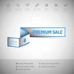Obraz premium Banner with commerce business content