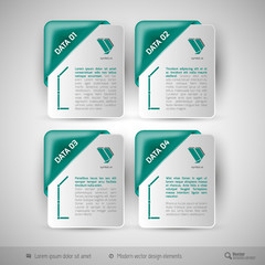 Business infographics template for web design