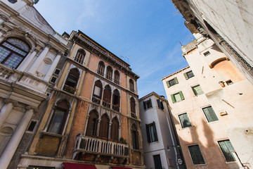 Beautiful venetian buildings, Venice, Italy