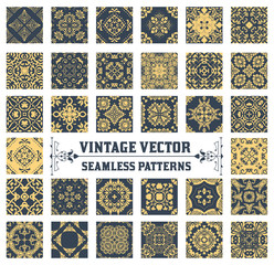 34 Seamless Patterns Background Collection
