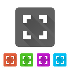 Fototapeta premium App Icon Long Shadow - 5 Colors