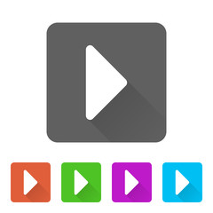 Fototapeta premium App Icon Long Shadow - 5 Colors